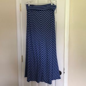 Mossimo Striped Maxi Skirt